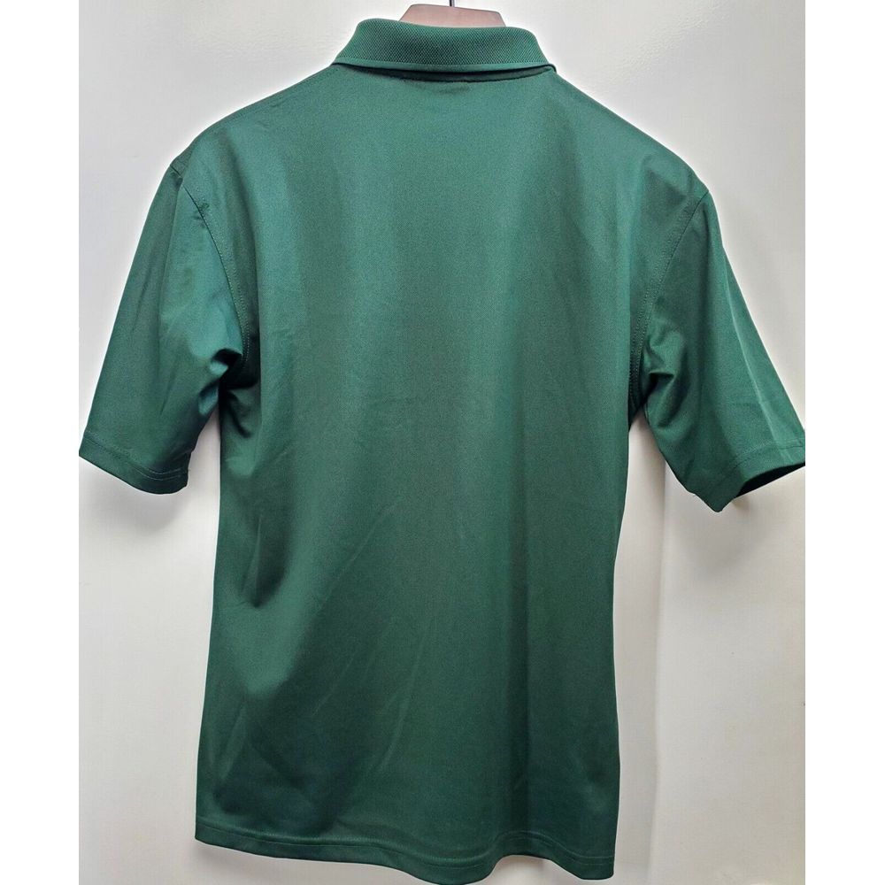 AKWA Polo Shirt Jeep Embroidered White Chest Logo SM Men's Hunter Green Collared - Picture 6 of 13